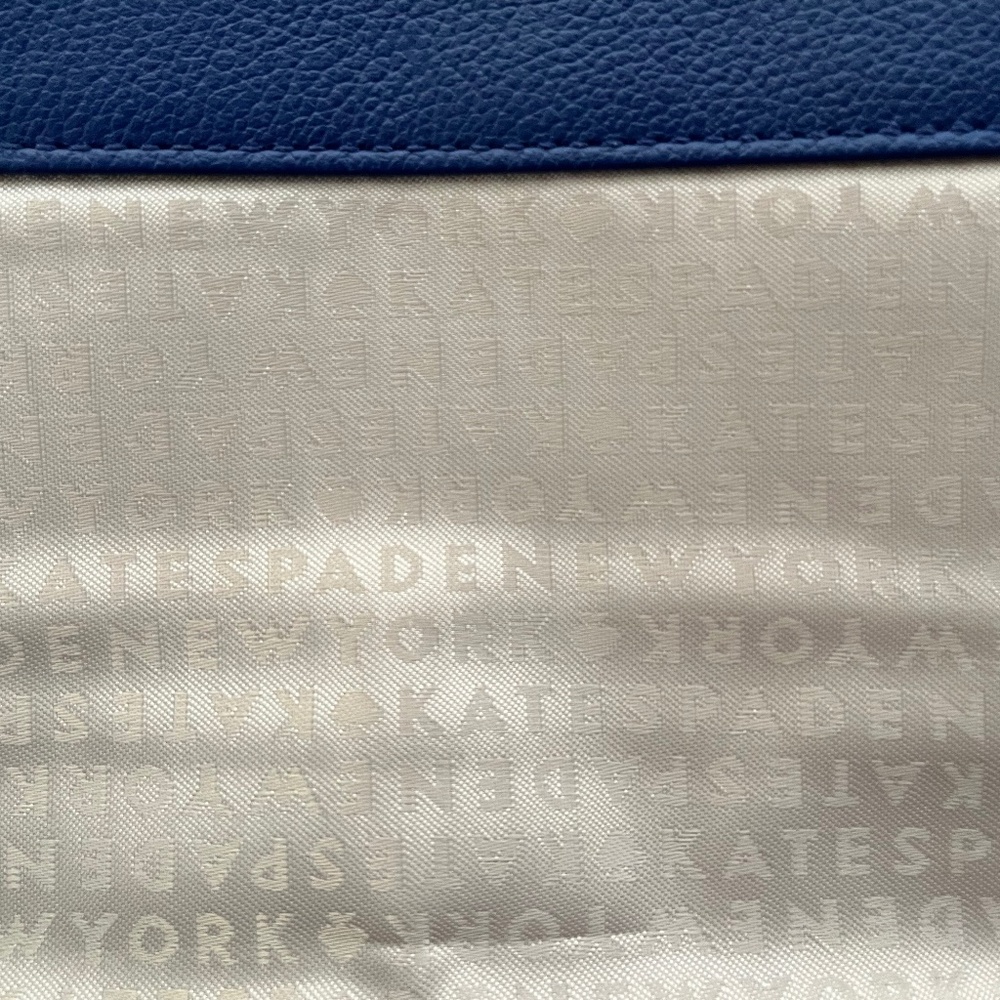 Kate Spade Bright Navy Blue Leather Magnetic Buckle Flap Crossbody Bag  NWOT - Picture 7 of 11
